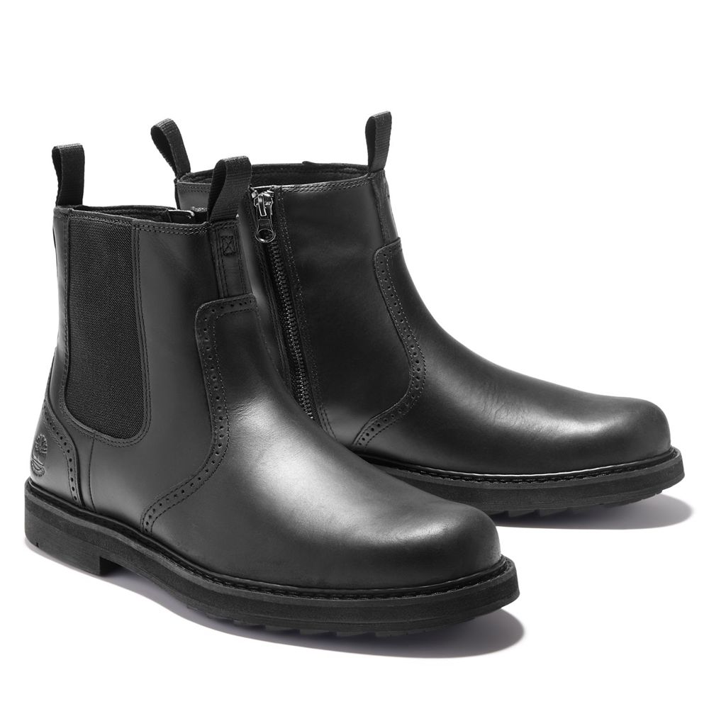 Timberland Mens Chelsea Boots Squall Canyon Waterproof - Black - India HW9312567